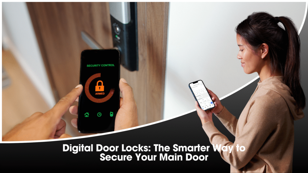 Digital Door Lock system with smartphone and biometric access