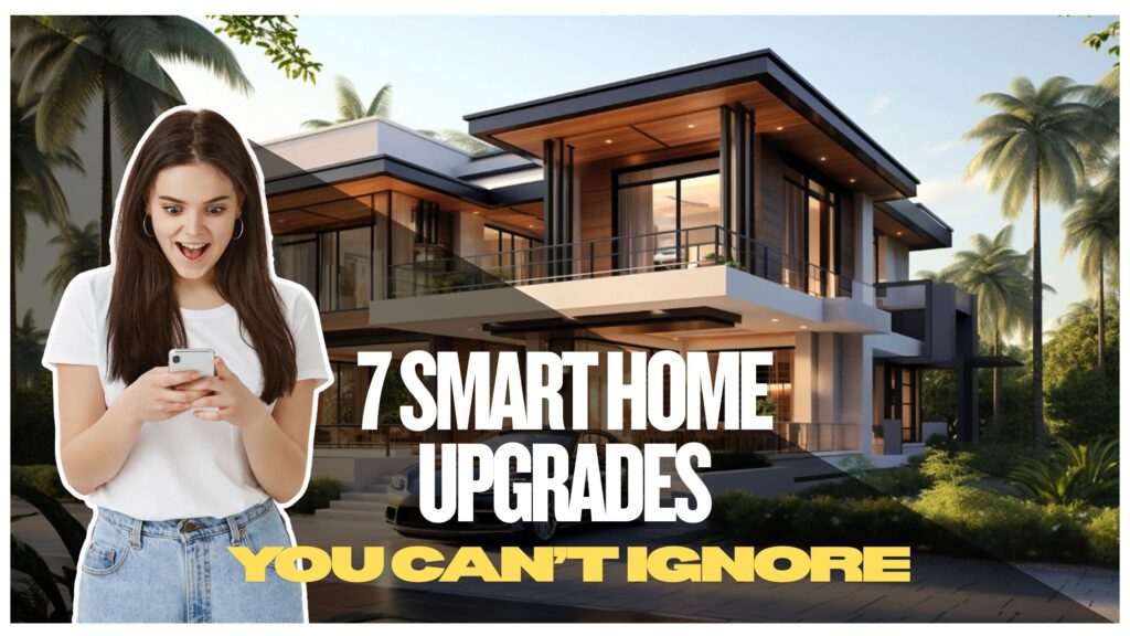 Infographic highlighting top smart home upgrades for modern living