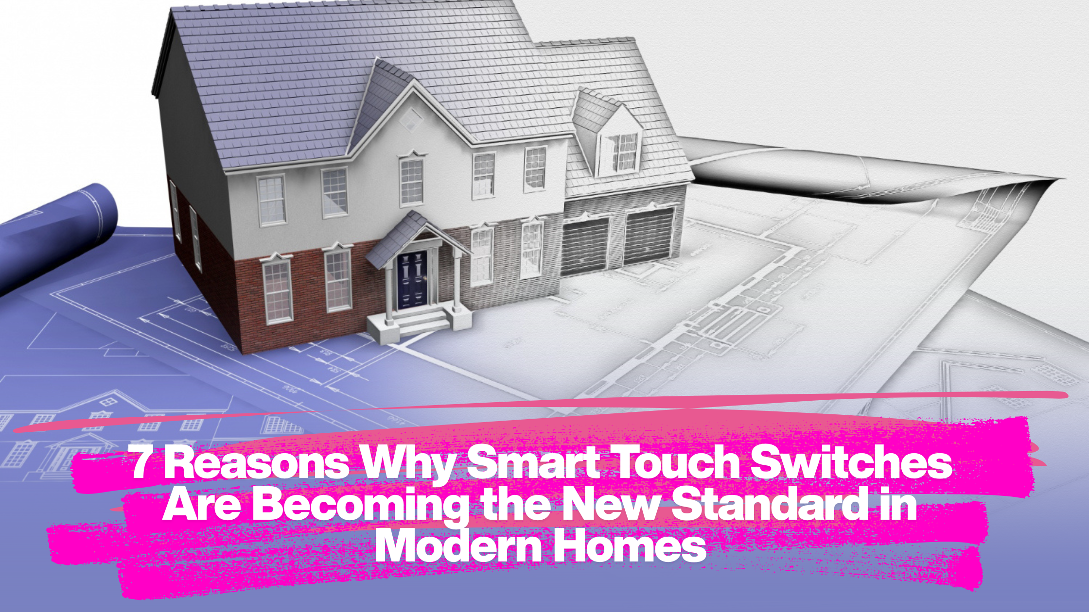 Modern smart touch switch with sleek glass finish installed in a contemporary Indian living room, showcasing advanced home automation features for builders and interior designers